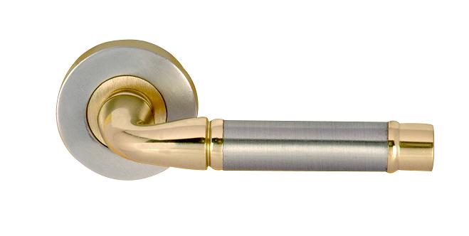 Chateau Round Rose Polished Brass/Satin Nickel - 11-7706PB/SN